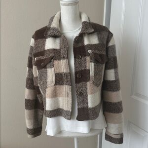 House Of Harlow 1960 / Plaid Wool Cropped Jacket. Excellent condition. Size M